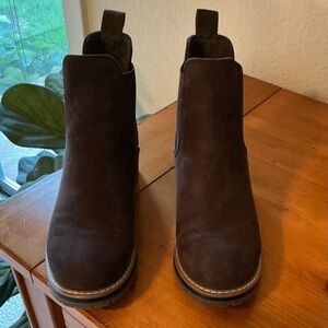 Kensie Dark Brown Ankle Booties